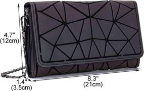 img 2 attached to Stylish and Functional Geometric Rhomboids Lattice Wallet Purse: Women's Handbags & Wallets
