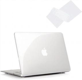img 4 attached to Кристально чистый тонкий жесткий защитный чехол и чехол для клавиатуры, совместимые с MacBook Air 13 дюймов (модели: A1369 и A1466, выпуск 2010–2017)