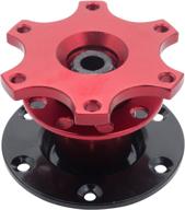 maso universal quick release snap off steering wheel boss hub race/rally/motorsport (red) interior accessories логотип