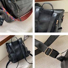 img 1 attached to Backpack Convertible Colorful Shoulder Handbags Women's Handbags & Wallets ~ Fashion Backpacks
