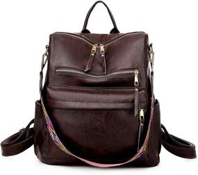 img 4 attached to Backpack Convertible Colorful Shoulder Handbags Women's Handbags & Wallets ~ Fashion Backpacks
