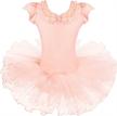 baohulu leotard for girls ballet dance short sleeve tutu dress ballerina costumes logo