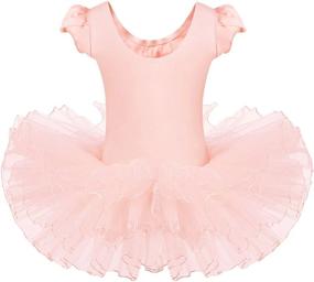 img 3 attached to BAOHULU Leotard For Girls Ballet Dance Short Sleeve Tutu Dress Ballerina Costumes