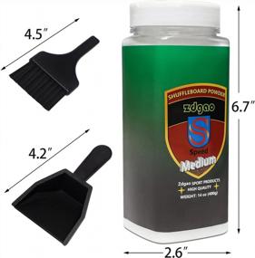 img 3 attached to YDDS Shuffleboard Sand Set - Wax, Brush & Mini Dustpan For Table Game Play