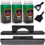 ydds shuffleboard sand set - wax, brush & mini dustpan for table game play логотип