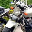 sresk universal motorcycle saddlebags handlebar logo