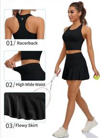 img 1 attached to ATTRACO Women'S Tennis Dress With Built-In Shorts And Pockets - Golf, Workout And Exercise Skirt Set (2-Piece)