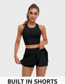 img 2 attached to ATTRACO Women'S Tennis Dress With Built-In Shorts And Pockets - Golf, Workout And Exercise Skirt Set (2-Piece)