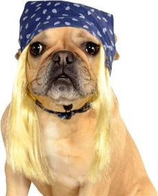 img 4 attached to Rubie's Pet Costume Bandana with Hair - Ideal for Medium to Large Breeds