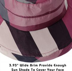 img 1 attached to Stylish Women'S Foldable Plaid Bucket Hat For Outdoor Sun And Rain Protection, With Chin Strap - DOCILA