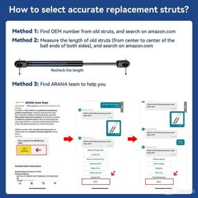 img 2 attached to ARANA Gas Charged Front Hood Lift Supports Struts Shocks Springs Props for Acura TL 2009-2014 - Set of 2