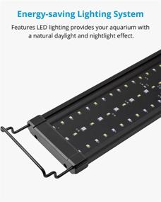 img 3 attached to 🐠 NICREW Saltwater Aquarium LED Light, Marine Fish Tank Light for Coral Reef Tanks, 2-Channel Timer Included, 30-36 Inch, 32W