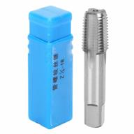 hss thread tap h2 straight flute z1/418 pulg power drill bit with storage case for industrial cutting mannufaction tapping logo