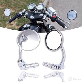 img 1 attached to DREAMIZER Motorcycle Mirrors Compatible Chopper