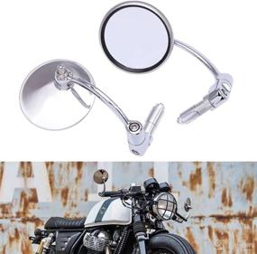 img 4 attached to DREAMIZER Motorcycle Mirrors Compatible Chopper