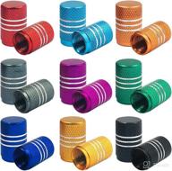 finegood 36 pcs aluminium tire valve stem caps: universal covers for cars, bikes, trucks, suvs, motorcycles логотип