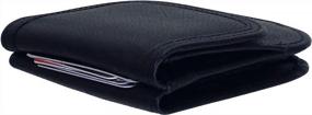 img 1 attached to 👛 Minimalist Leather Folding Wallet in Black - Small Size