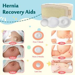 img 1 attached to Comfortable Umbilical Hernia Support Band For Infants - Adjustable Belly Button Binder For Newborns
