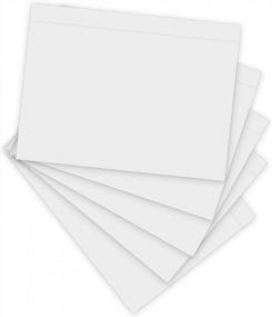 img 1 attached to 500 Pack 7.5" X 5.5" Methdic Clear Strong Adhesive Packing List Shipping Labels Envelopes Pouches