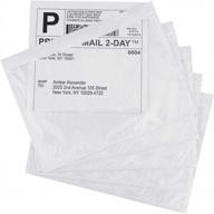 500 упаковок 7,5 "x 5,5" methdic прозрачный прочный клейкий упаковочный лист этикетки для доставки конверты пакеты логотип