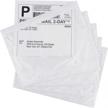 500 pack 7.5" x 5.5" methdic clear strong adhesive packing list shipping labels envelopes pouches logo