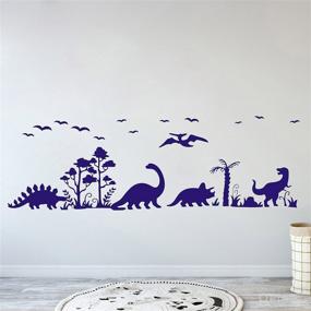 img 4 attached to Sticker Dinosaur Bedroom Jurassic Nursery Nursery