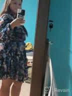 img 1 attached to Stylish And Feminine: AlvaQ Women'S Ruffle Lantern Sleeve Floral Mini Dress review by Mohamed Greene