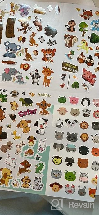 img 1 attached to 1300+ Count Animal Stickers Assortment Set - 8 Themes Collection For Kids, Teachers & Parents! review by Giovanni Bedjohn