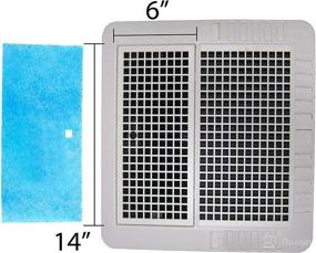 img 3 attached to RV FT-614 Allergen Air Filter 6”x14” - MERV 6 - Replaces Coleman Mach - Made in USA - 1 Filter per Pack