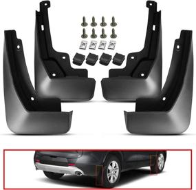 img 4 attached to 🚘 A-Premium Mud Flaps Splash Guards for Chevrolet Blazer Base L LS LT Premier 2019 2020 - Front & Rear 4-Piece Set