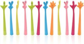 img 3 attached to Ipienlee Finger Pen Pack - Fun & Flexible Ballpoint Pens With Black Ink (24 Pens) For Students & Gifting