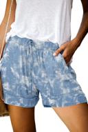 summer ready: trendy drawstring denim shorts for women by onlypuff logo