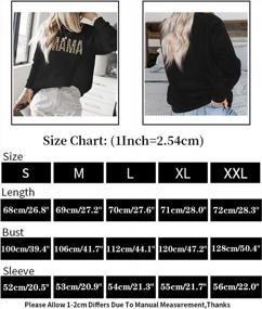 img 3 attached to Women Leopard Print Embroidery Mom Life Sweatshirt Pullover Top Casual Long Sleeve Blouse Tee