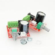 2 pack 12v dc dual channel hi-fi pam8610 d class stereo amplifier board module - 2x10w logo