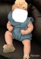img 1 attached to Adorable Ruffled Short Sleeve Denim Romper Jumpsuit For Infant Girls - Perfect Sunsuit Outfit review by Eric Chapman