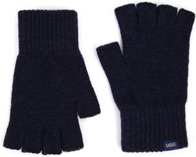 img 3 attached to 🧤 UNDERCONTROL Fingerless Gloves: Ultimate Typing and Texting Experience for Men's Accessories with Gloves & Mittens