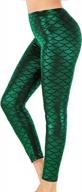 shine this halloween with alaroo's fish scale mermaid leggings in s-4xl – perfect for women's pants! логотип