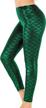 shine this halloween with alaroo's fish scale mermaid leggings in s-4xl – perfect for women's pants! logo