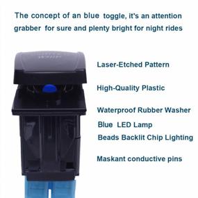 img 3 attached to Blue Rocker Toggle Button For UTV, ATV, Polaris RS1 Ranger RZR, Can-Am X3 Spyder, F150 Truck, And Jeep - Xislet 5-Pin Rock Lights Switch For Improved SEO