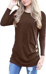 img 2 attached to Women'S Casual Long Sleeve Tunic Tops For Fall - Yincro Blouses With Comfortable Fit And Stylish Design