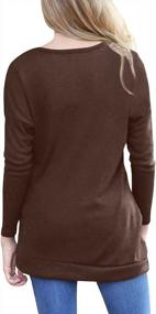 img 1 attached to Women'S Casual Long Sleeve Tunic Tops For Fall - Yincro Blouses With Comfortable Fit And Stylish Design