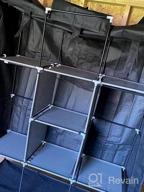img 1 attached to Organize Your Closet In Style With UDEAR Portable Wardrobe - 6 Shelves, 2 Hanging Sections & 4 Side Pockets! review by Jermaine Rhodes