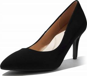 img 4 attached to Comfortable Pointy Toe Stiletto Pumps For Women'S Office Wear By DailyShoes