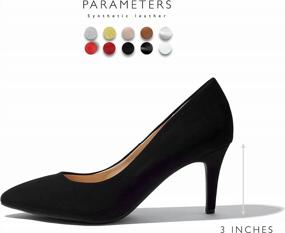 img 3 attached to Comfortable Pointy Toe Stiletto Pumps For Women'S Office Wear By DailyShoes