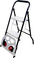 collapsible dolly with 2-step ladder and hand truck multifunctionality for efficient transportation and storage logo