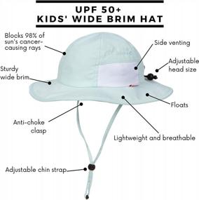img 3 attached to UPF 50+ Sun Protection Hat For Baby, Toddler & Kids By SwimZip