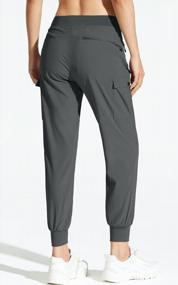 img 3 attached to Women'S Hiking Capris Cargo Pants Joggers - Lightweight, Quick Dry & Water Resistant