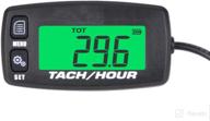 🕰️ high-precision engine hour meter & resettable tachometer: ideal for boats, motorcycles, atvs, snow blowers, and lawn mowers логотип