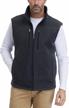 moheen men's windproof soft fleece vest outdoor full zip sleeveless jacket with pockets 1 logo