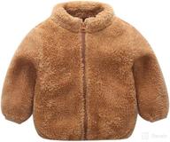 🧥 warm hooded outwear cardigan for toddler kids - winter fleece coat with ears, faux fur jacket for baby girls and boys - fall/winter outfits logo